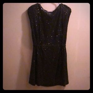Black sequin dress